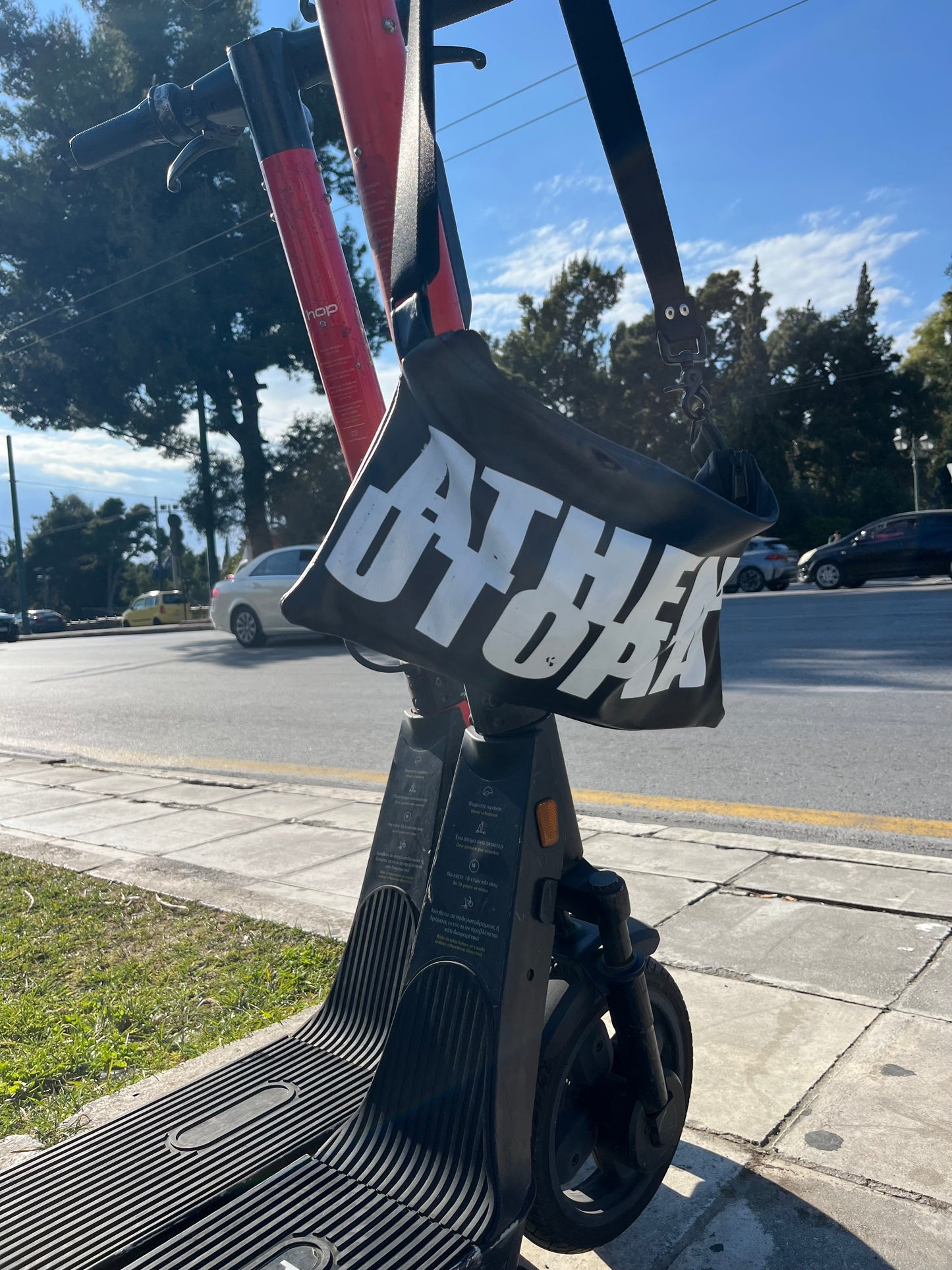 Utopia leather cross body bag